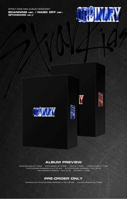 STRAY KIDS - ODDINARY [ STANDARD Version ] + P.O Benefit + Choose Version  (Free Shipping)