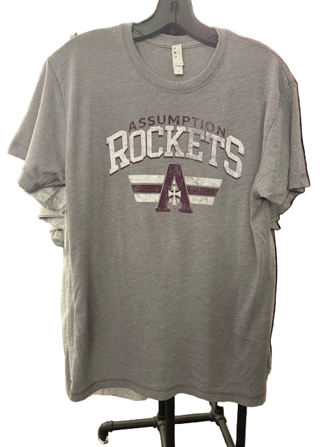 T-Shirt - Grey - Assumption Rockets Vintage Wash