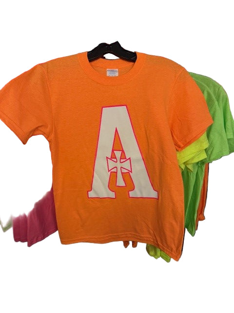 T-Shirt - Neon w/A - Variety of colors