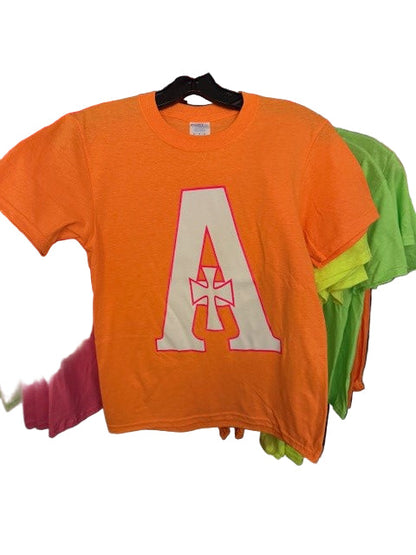 T-Shirt - Neon w/A - Variety of colors