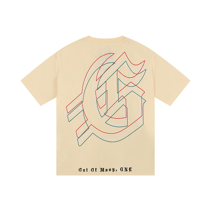 T-Shirt Godspeed Mankind vs Ai III Bone/red | Streetwear