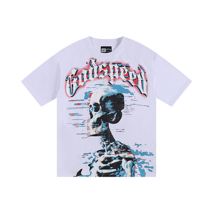 T-Shirt Godspeed Rap Rock Print Cotton Streetwear
