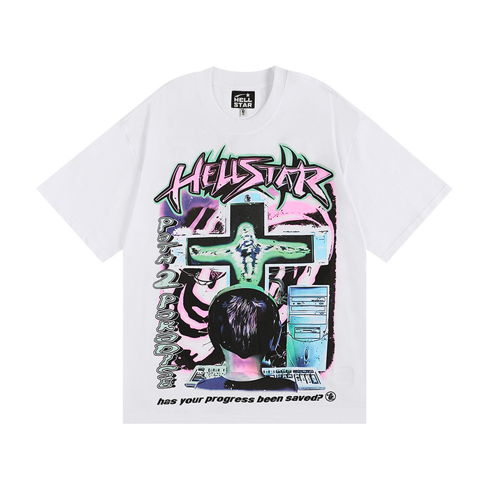 T-Shirt Hellstar Online white