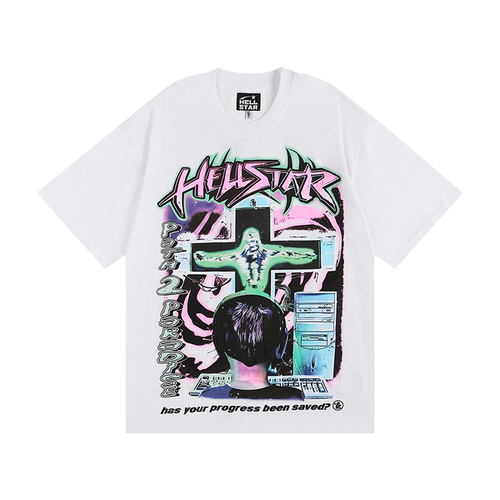 T-Shirt Hellstar Online white