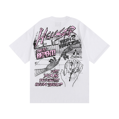 T-Shirt Hellstar Online white
