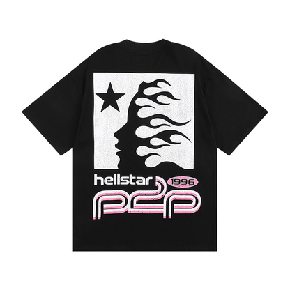 T-Shirt Hellstar Sport black / pink