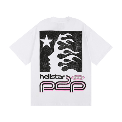 T-Shirt Hellstar Sport white/ pink