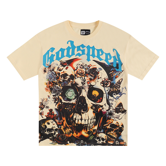 T-Shirt Rose Skeleton Godspeed | Streetwear