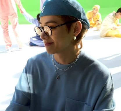 Taehyung’s Dynamite Style Heart Shape Necklace