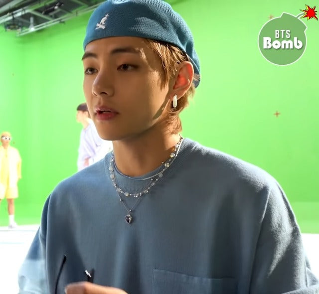 Taehyung’s Dynamite Style Heart Shape Necklace