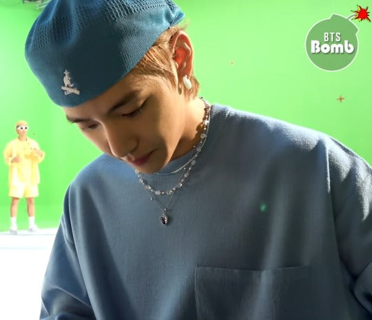 Taehyung’s Dynamite Style Heart Shape Necklace