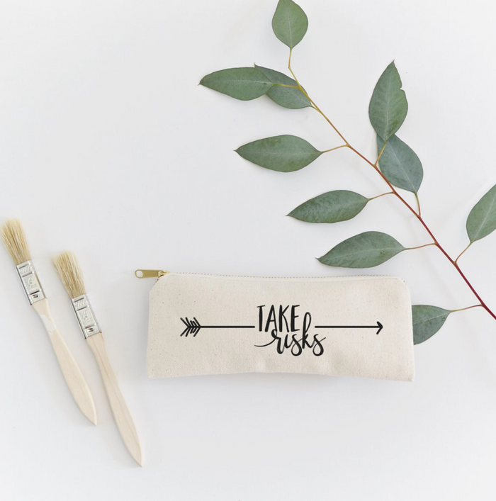 Take Risks Pencil Case