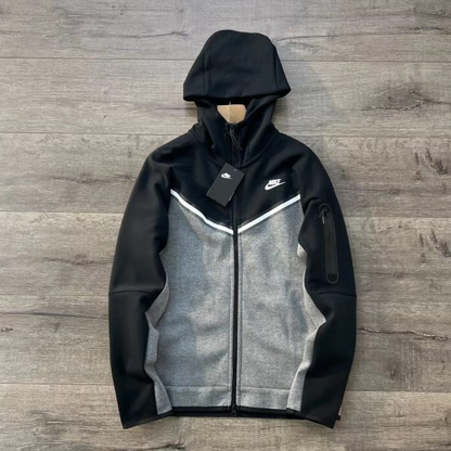 Nike Tech Fleece Full-Zip Tracksuit "Black/Dark Grey"