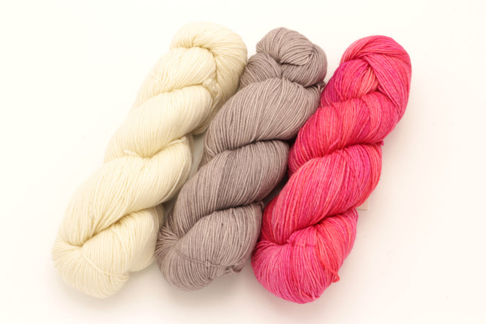 Malabrigo - Sock / Natural Pearl & Light of Love