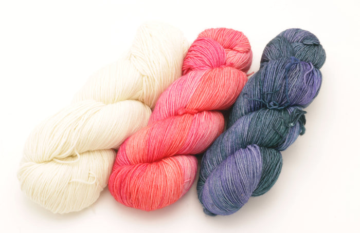 Malabrigo - Sock / Natural Light of Love & Azules