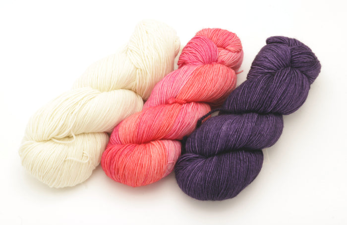 Malabrigo - Sock / Natural Light of Love & Violete Africana