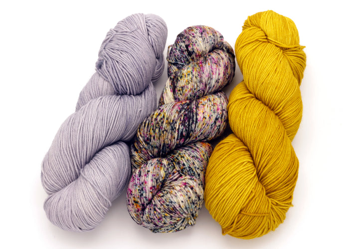 Malabrigo - Sock / Polar Morn Baco & Frank Ochre