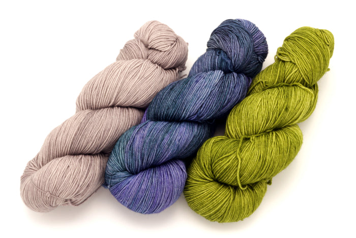 Malabrigo - Sock / Pearl Azules & Lettuce