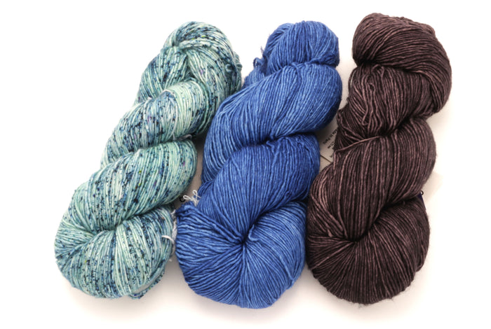 Malabrigo - Mechita / Poipu Impressionist Sky & Eggplant