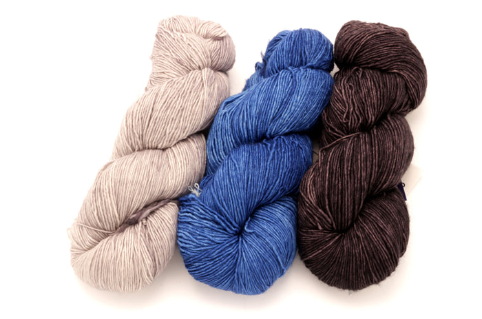 Malabrigo - Mechita / Pearl Impressionist Sky & Eggplant