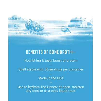 The Honest Kitchen Daily Booster Turkey Bone Broth for Dogs