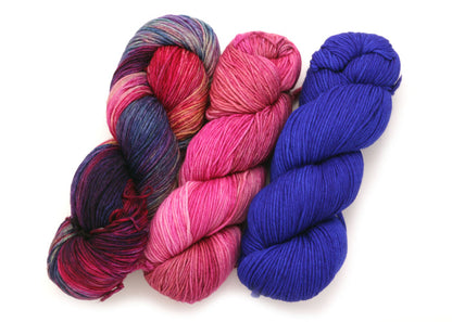 Malabrigo - Arroyo / Aniversario English Rose & Matisse Blue