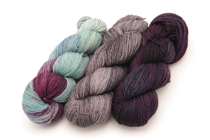 Malabrigo - Arroyo / Lotus Plomo & Purpuras