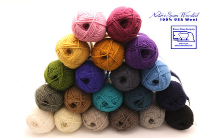 XS / Brown Sheep Co - NatureSpun Worsted / PRE-ORDER any 1 color