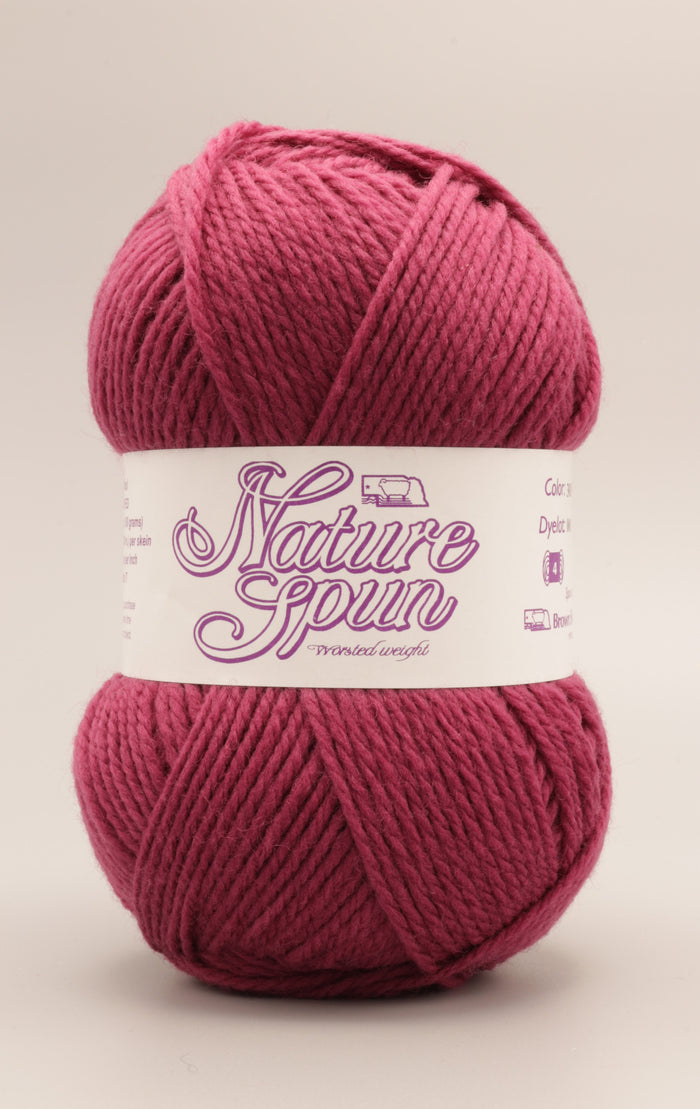 XS / Brown Sheep Co - NatureSpun Worsted / Bold Sangria 301
