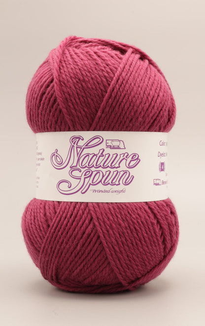 XS / Brown Sheep Co - NatureSpun Worsted / Bold Sangria 301
