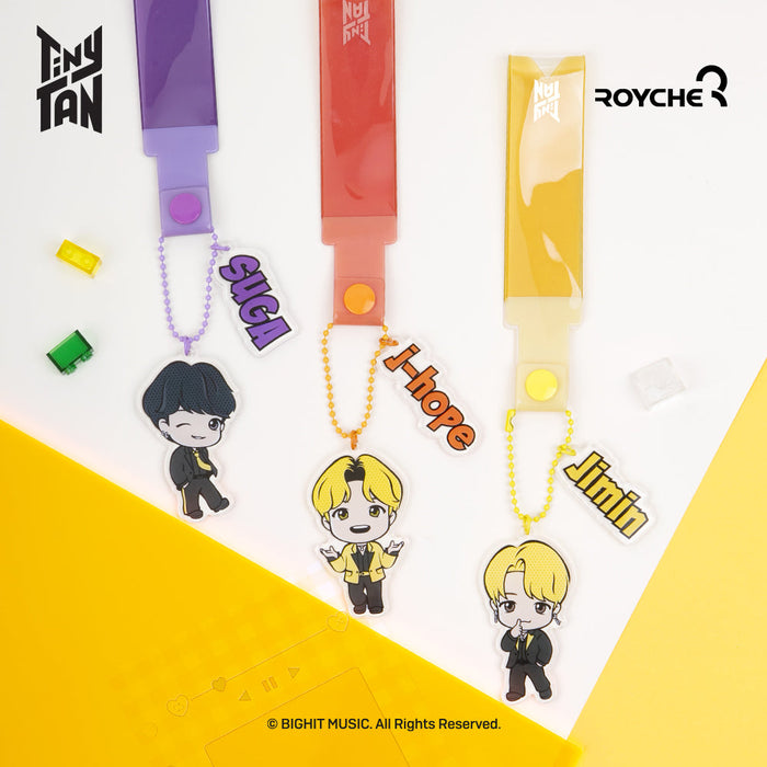 TinyTAN Official Acrylic Hand Strap Keyring Butter Ver.