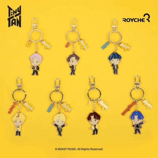 TinyTAN Official Metal Keyring Butter Ver.