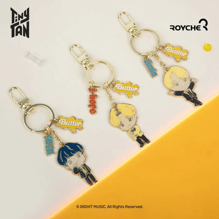 TinyTAN Official Metal Keyring Butter Ver.