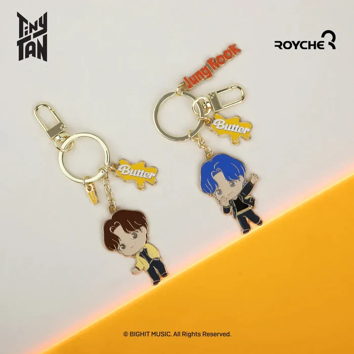 TinyTAN Official Metal Keyring Butter Ver.