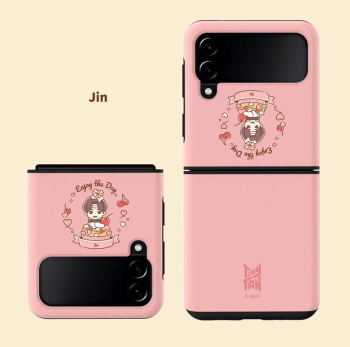 TinyTAN Official SWEET TIME Clear Dual Guard Case Galaxy Z FLIP 3