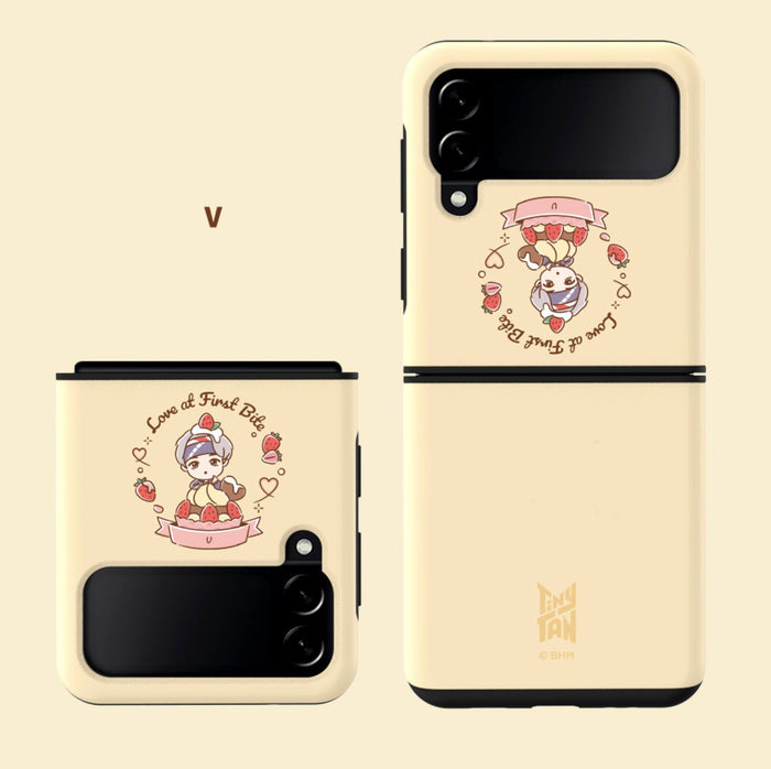 TinyTAN Official SWEET TIME Clear Dual Guard Case Galaxy Z FLIP 3