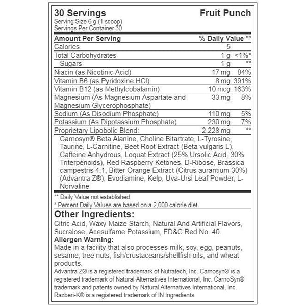 Top Secret Cardio Igniter 30 Servings