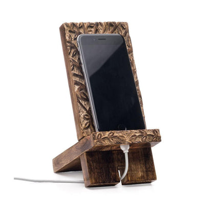 Tree of Life Wooden Phone Stand