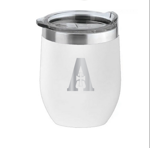 Tumbler 16oz White "A" Logo