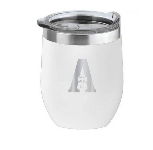 Tumbler 16oz White "A" Logo