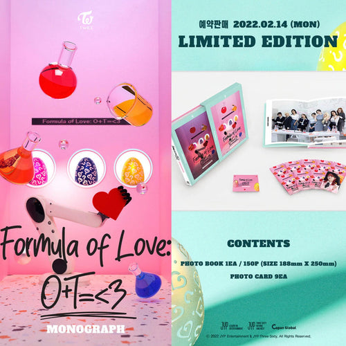 TWICE Monograph Formula Of Love Photobook : O+T=<3