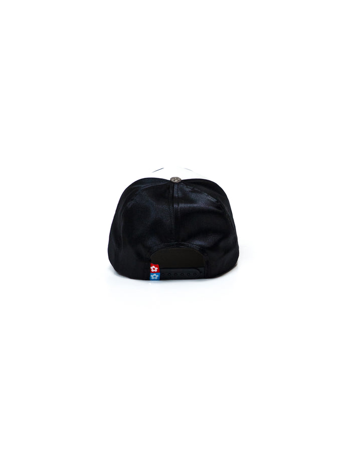 Vandy The Pink Eye Satin Eye Logo Trucker Hat Black