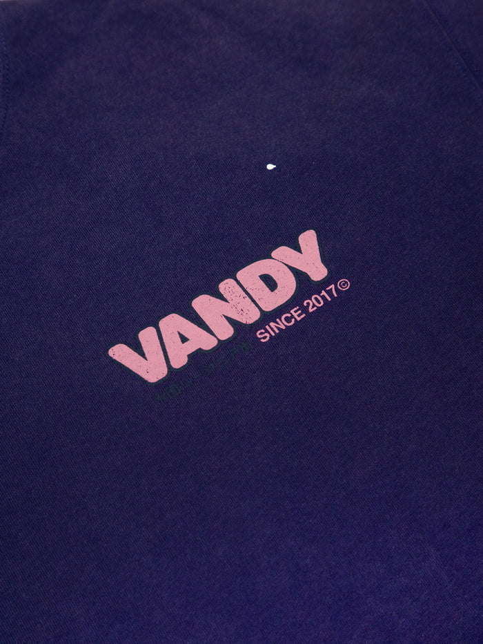 Vandy The Pink Paint Flower Bouquet Tee PURPLE