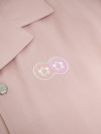 Vandy The Pink Rabbit Work Button Shirt Pink