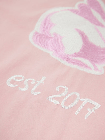 Vandy The Pink Rabbit Work Button Shirt Pink
