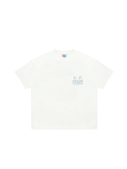 Vandy The Pink Staff Eye logo Tee Off-white Cream