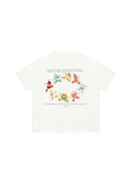 Vandy The Pink Staff Eye logo Tee Off-white Cream