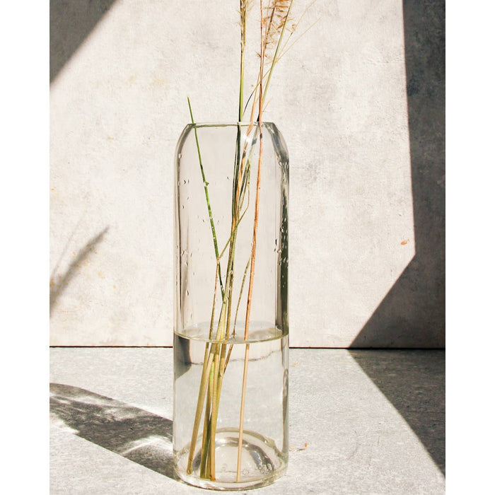 Vase Plain Eco - Upcycled Hand-Crafted: Clear
