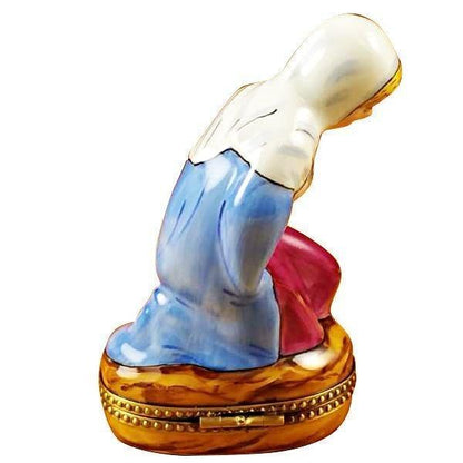 Mary Porcelain Limoges nativity French Trinket Box