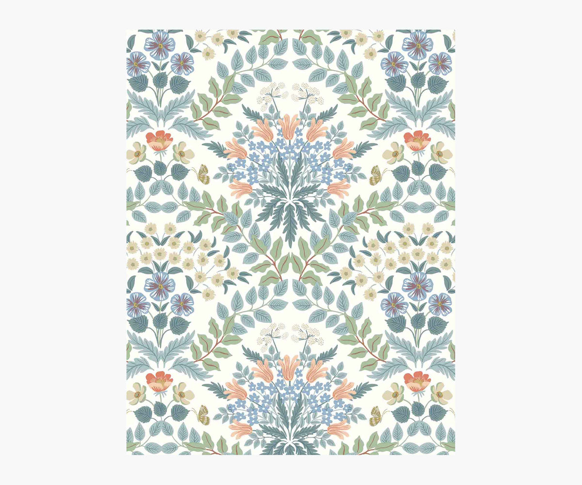 Bramble Wallpaper Sample - White